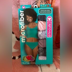 Fruit of the Loom Teal Hi-Cut Panties Pack - Teal & Neutral Assortment